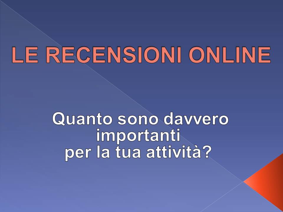 importanza recensioni online